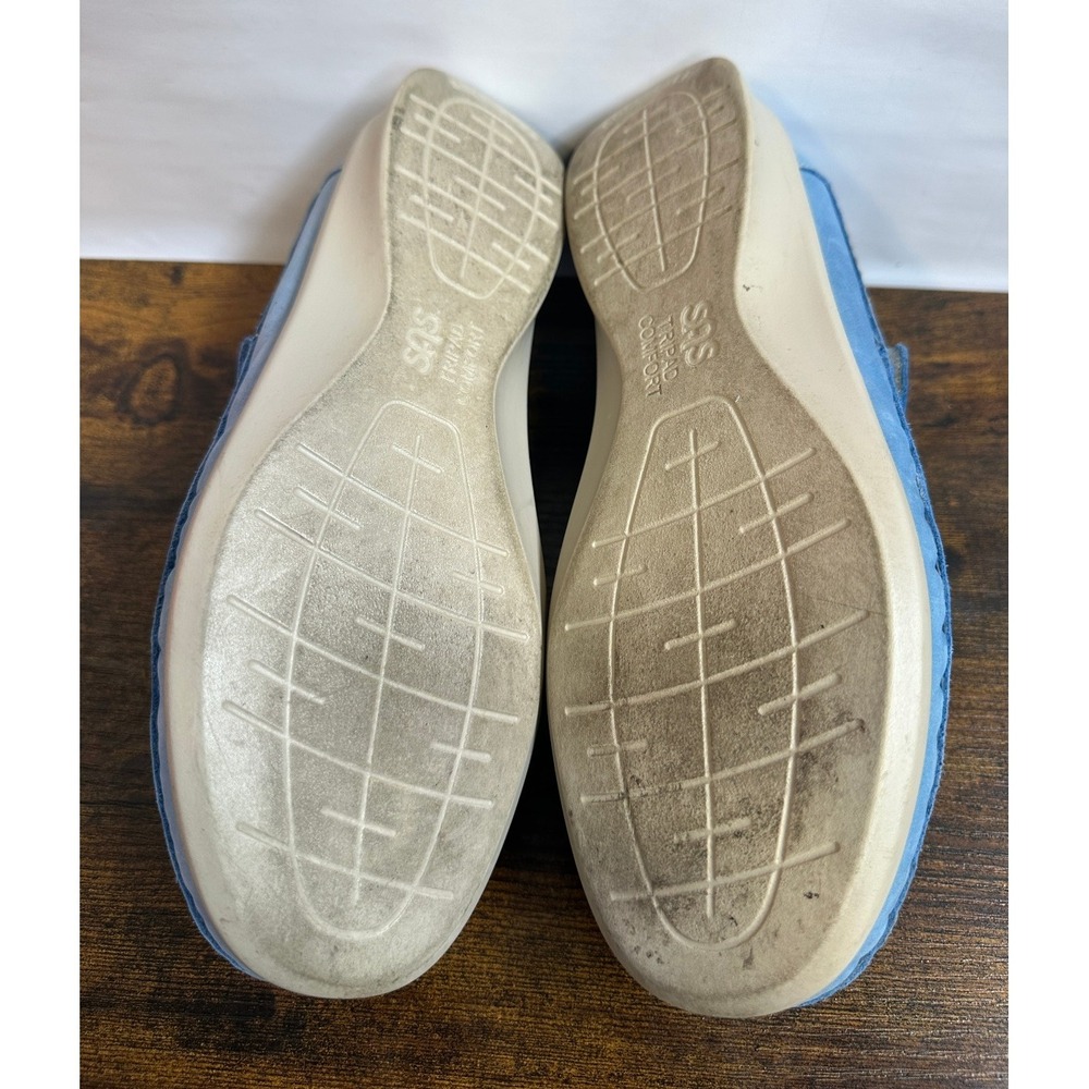 SAS Tripad Comfort Willow Slip On Loafer Mary Jane Cutout Walking Shoe Blue 8 WW - Picture 13 of 15
